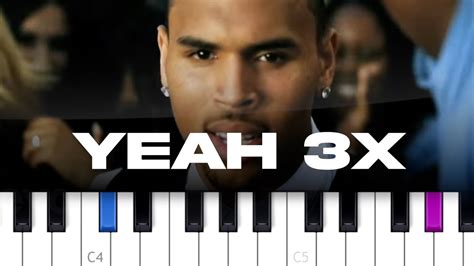 Chris Brown - Yeah 3x (piano tutorial) - YouTube