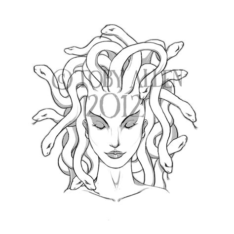 Easy Medusa Drawing at PaintingValley.com | Explore collection of Easy Medusa Drawing