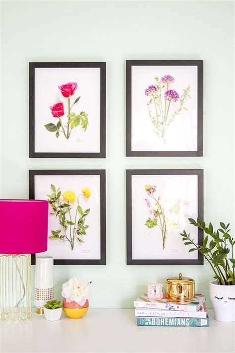 DIY Live Botanical Artwork + Printable + Giveaway | Free wall art, Free ...