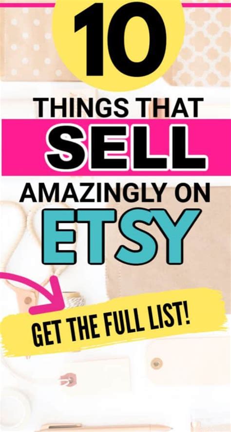 10 Best Things To Sell On Etsy To Make Money - This Work From Home Life