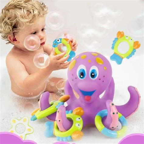 6pcs Kids Bath Toys Tub Octopus Bath Play Shower Toys Kids Baby Water Toy Bathroom Learning ...