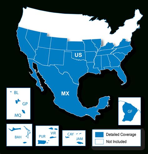 North American Map Regions | Garmin Support - Garmin California Map - Printable Maps