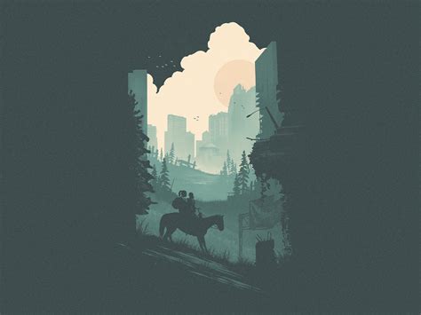 Ellie and Dina - The Last of Us 2 (1 of 4) by Brandon Meier on Dribbble