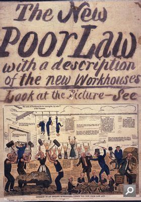 The New Poor Law poster 1837. The New Poor Law ensured the poor were ...