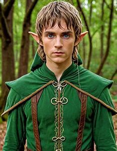 Male Elf Costume Lord Of The Rings. Face Swap. Insert Your Face ID:1631002