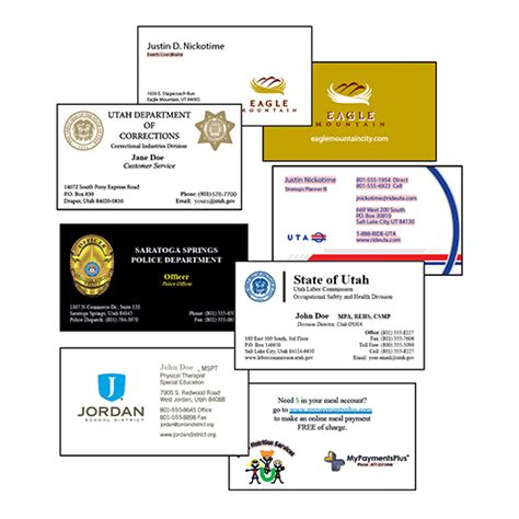 Business Cards – Utah Correctional Industries