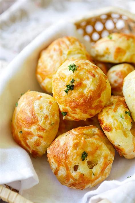 Cheese Puffs Gougeres (with Two Cheese!) - Rasa Malaysia