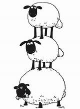 The Farmer Shaun Sheeps Coloring Pages  Cool sketch template
