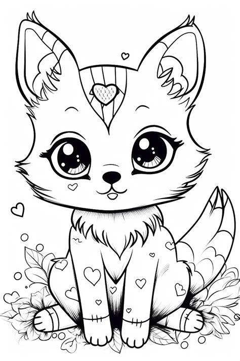 Kids Coloring Pages Animals Cute