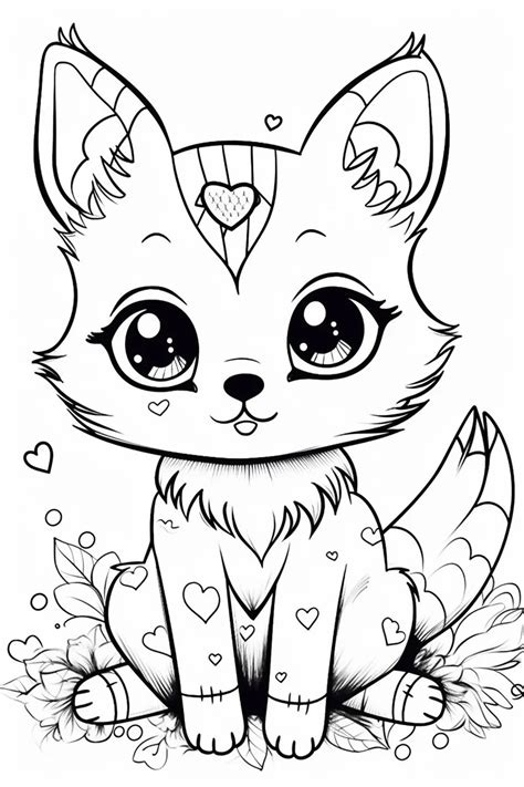 Easy Cute Animal Coloring Pages for Kids - Free Printable