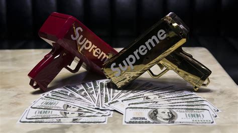 Supreme Money Gun Wallpapers on WallpaperDog