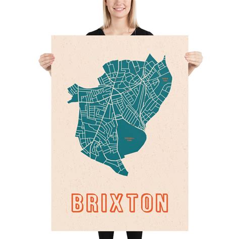 Brixton Map Print // Map of Brixton Print // Brixton Art Print | Etsy