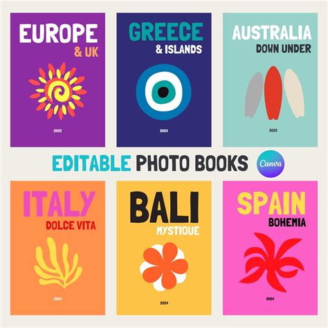 Assouline-inspired Travel Photo Book Template Fully Customisable via ...