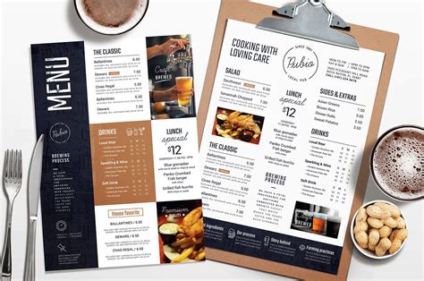 Bar Menu Templates - PSD, Ai & Vector - BrandPacks