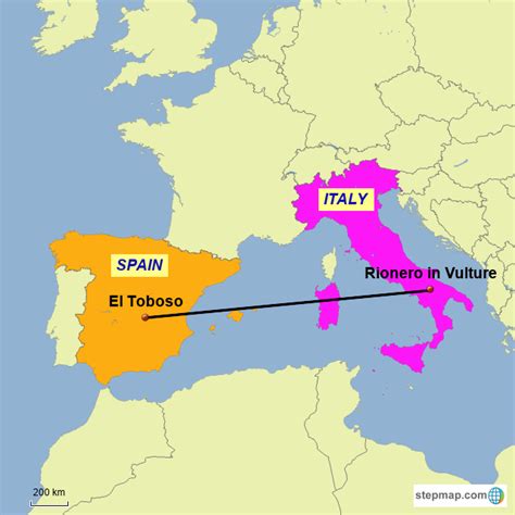 StepMap - Italy-Spain - Landkarte für Germany