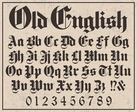 OLD ENGLISH FONT Svg Old English Alphabet Svg Old English