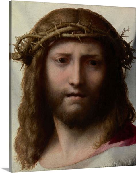 Head of Christ, by Correggio, c.1525-30, Italian Renaissance painting Wall Art, Canvas Prints ...