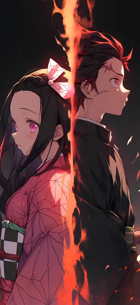 Demon Slayer Tanjiro & Nezuko Wallpaper - Anime Wallpaper Phone