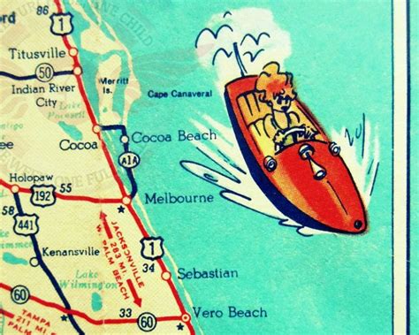 Large Detailed Map Of Cocoa Beach - Cocoa Beach Florida Map | Printable ...