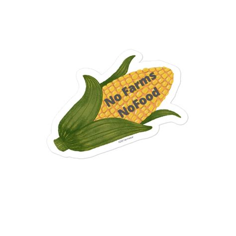 No Farms No Food Sticker, Farm Decal, Support Agriculture, Support Farmers, Laptop Sticker, Car ...