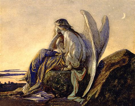 Alexandre Cabanel the Evening Angel 1848 - Etsy | Angel painting, Angel ...