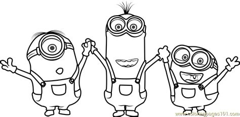 Minions Coloring Page for Kids - Free Minions Printable Coloring Pages ...