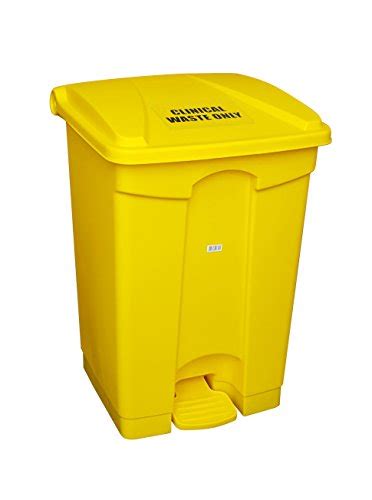 70 Litre Yellow Medical Clinical Waste, School Pedal Bin Plastic By Chabrias LTD- Buy Online in ...