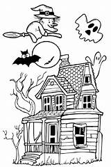 Printable Haunted House Coloring Pages For Kids Cool2bkids Sketch  sketch template