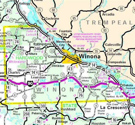 Map Of Winona Mn - Map Of Farmland Cave