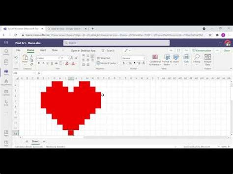 Excel Pixel Art Template
