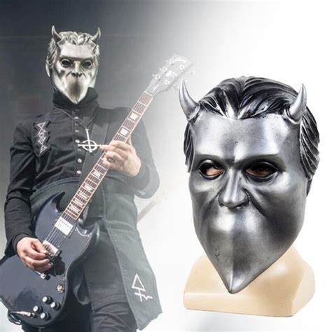 Ghost BC Rock Roll Band Cosplay Mask Nameless Ghoul Costume Props ...