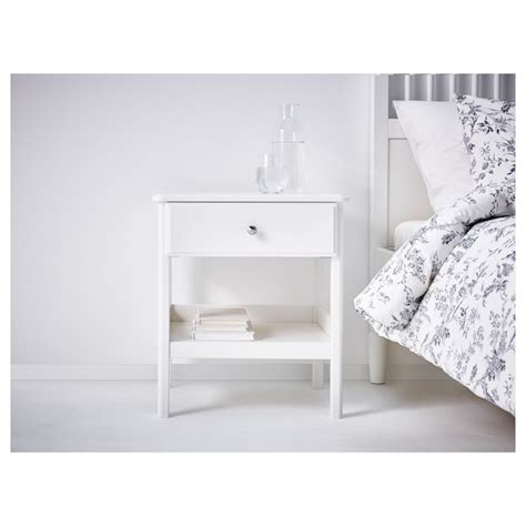 TYSSEDAL white, Bedside table, 51x40 cm - IKEA