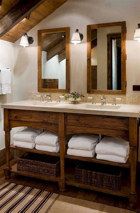 35 Best Rustic Bathroom Vanity Ideas and Designs for 2020