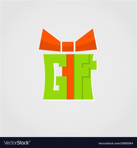 Gift logo present logo design for holidays Vector Image