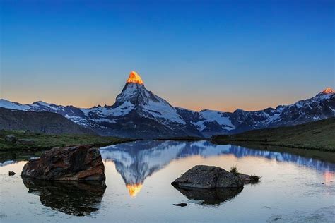 Indian Tricolour Projected onto Switzerland's Mighty Matterhorn to Send a Message of Hope