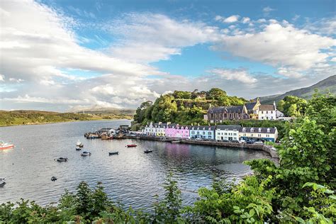 Colorful Portree Harbor Photograph by W Chris Fooshee - Pixels