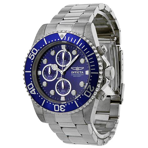 Invicta Pro Diver Chronograph Blue Dial Men's Watch 1769 843836017695 ...