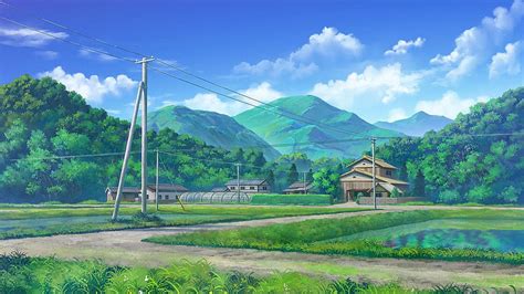 Rengoku, landscape anime village HD wallpaper | Pxfuel