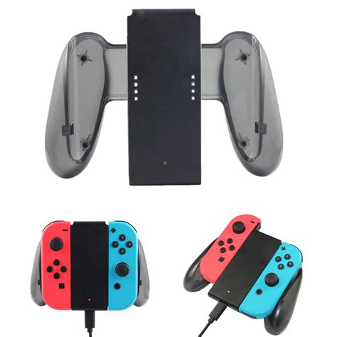 Joy Con Charger For Nintendo Switch Charging Grip Chargeable Left Right Comfort Hand Grip ...