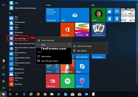 Open and Use All apps in Start menu in Windows 10 | Tutorials