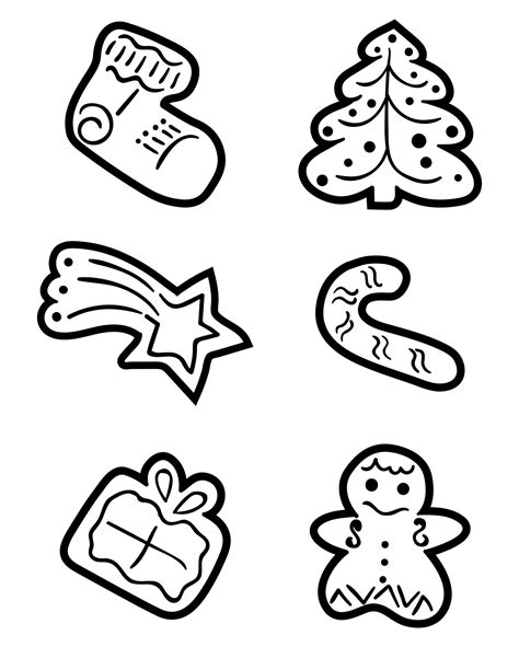 Christmas Cookie Christmas Coloring Pages - 15 Free PDF Printables | Printablee