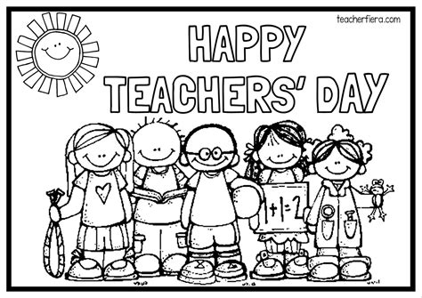 Happy Teacher S Day Coloring Page Free Printable Coloring Page | The Best Porn Website