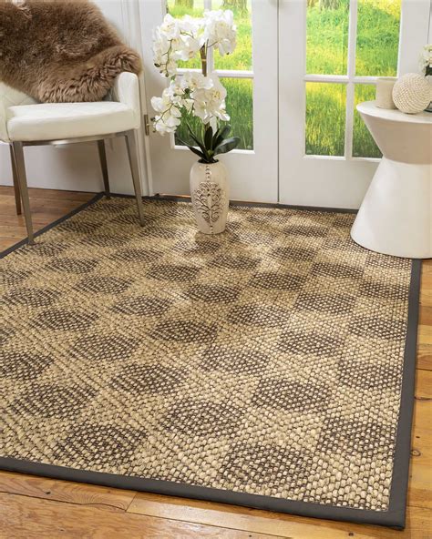 Natural Area Rugs Parson Custom Sisal Rug, 12' x 15', Extra Wide Metal Border - Walmart.com ...