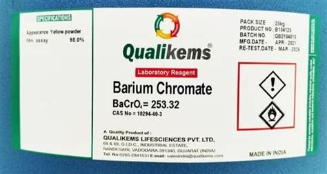 Barium Chromate LR at best price in Vadodara | ID: 26738533648