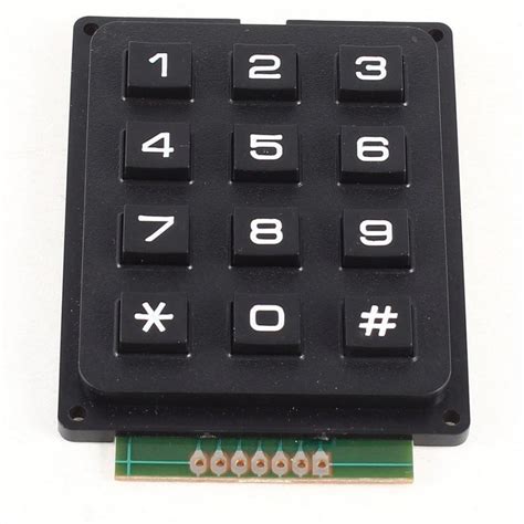 Numeric hard keypad 4 x 3 Matrix – Ktechnics Systems