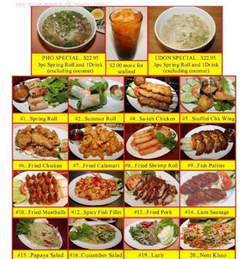 Menu at Thai Village III restaurant, Honolulu, Dillingham Blvd # A104