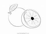 Grapefruit Juice Coloring Page For Kids  Free Printable sketch template