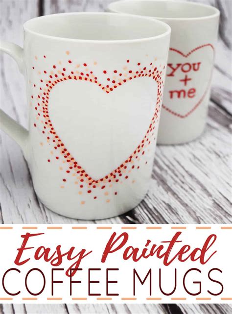 Easy DIY Painted Coffee Mugs (Dishwasher Safe Too!)