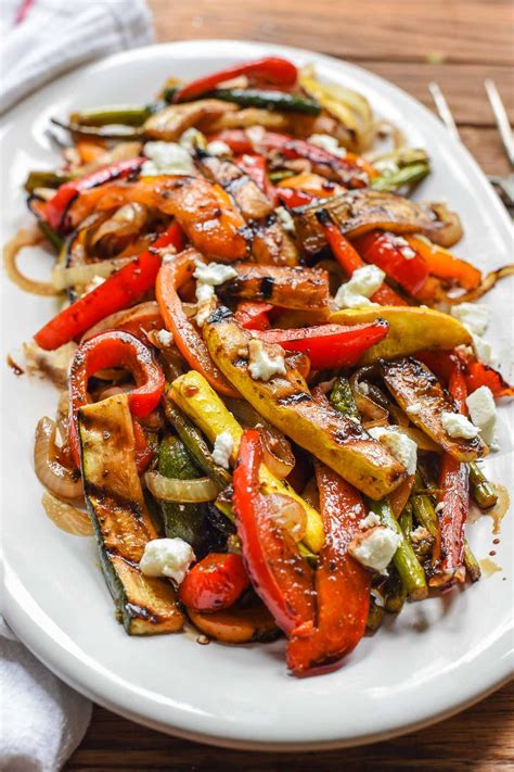 Balsamic Grilled Vegetables with Goat Cheese | NeighborFood | Recipe | Grilled vegetable recipes ...