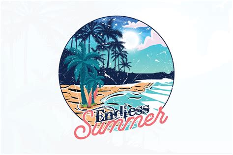 Endless summer beach t shirt design 24692930 Vector Art at Vecteezy